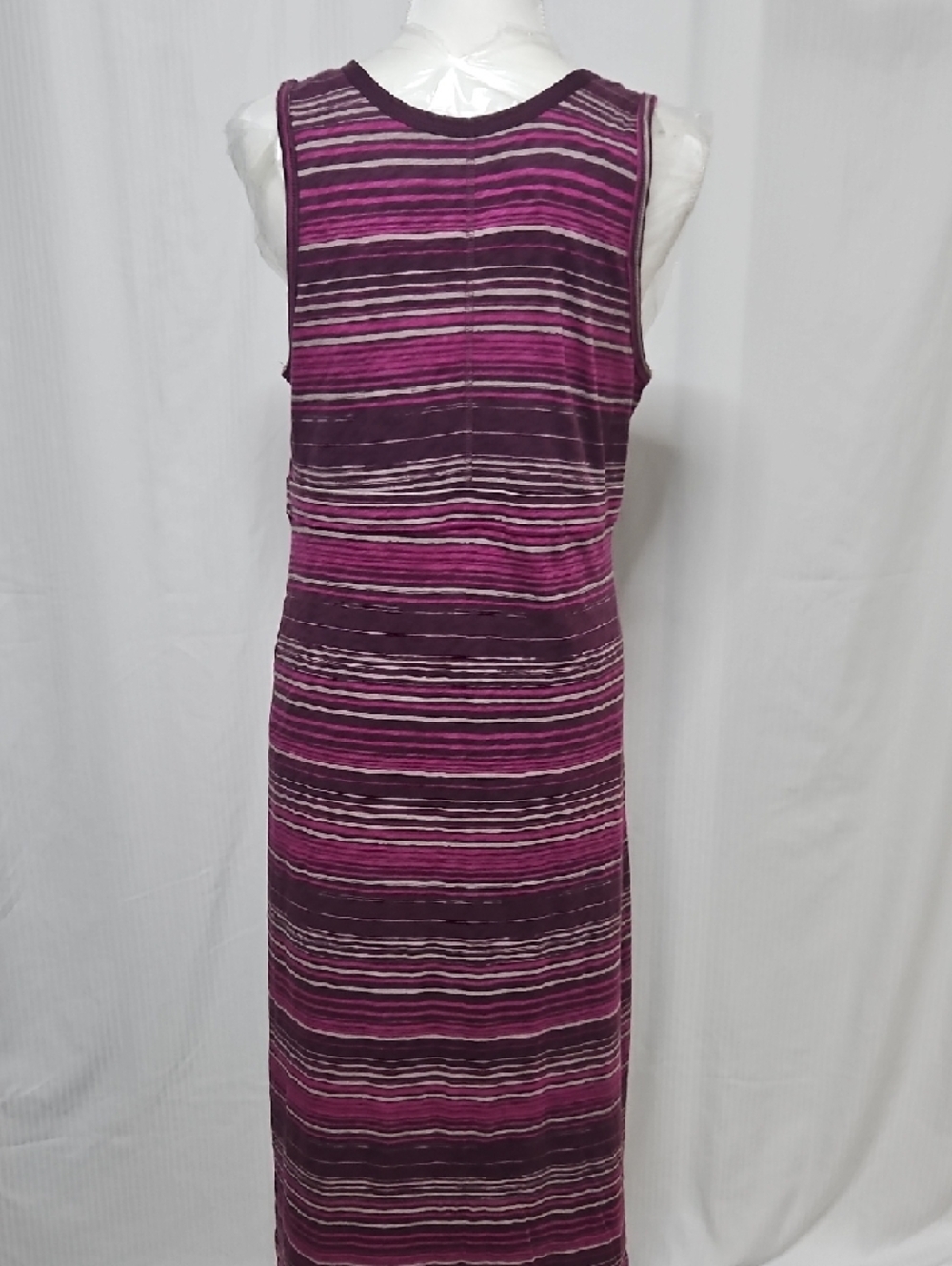 Eddie Bauer Purple and Fuchsia Striped Sleeveless Dress - Picture 6 of 8
